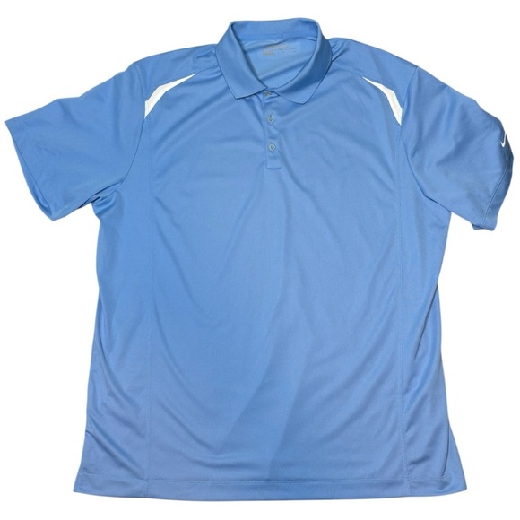 Nike Blue Tour Performance Short Sleeve Dry Fit Golf Polo Size XXL - Picture 7 of 8
